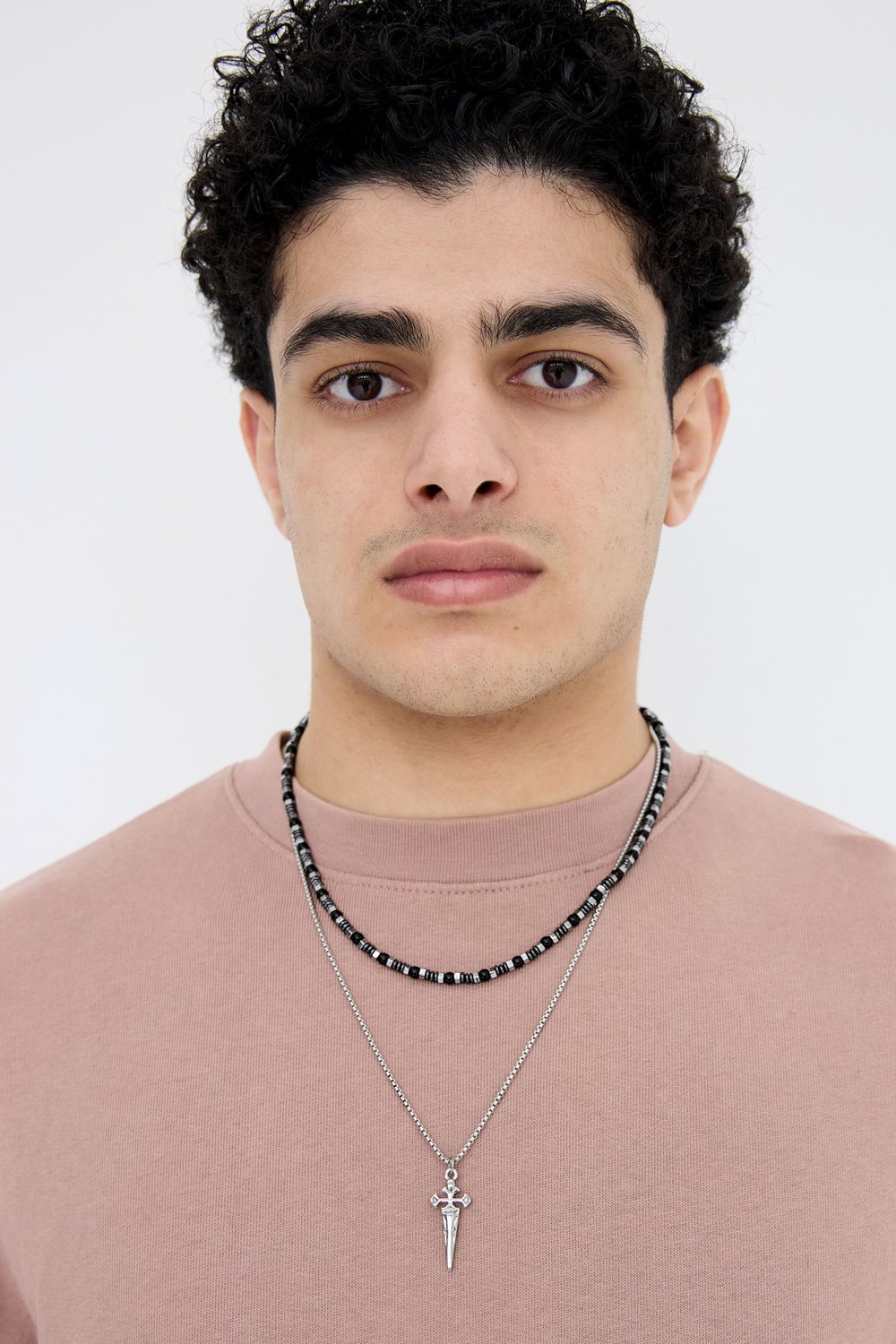 collana da uomo semplice con ciondolo a forma di spada h5Immagine5